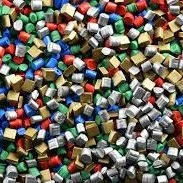 Post-consumer plastic granules